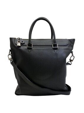 Louis Vuitton Tote Shoulder Bag Greenwich 2-Way Taurillon Leather Dark Khaki